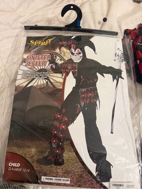 Spirit Sinister Jester Kids Costume